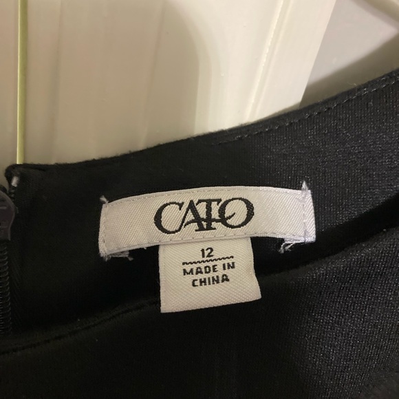 Cato Black and Gray Geometric Midi Dress - Picture 2 of 3